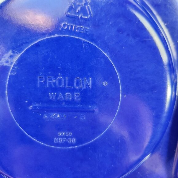 Vintage Prolon Ware Melamine Divided School Lunch Trays Blue Green Lot of 4 - Picture 9 of 11